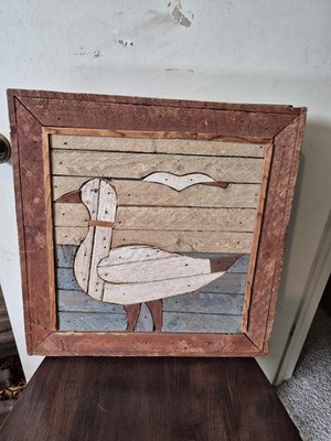 Vintage Lath Art Seagull Theodore De Groot