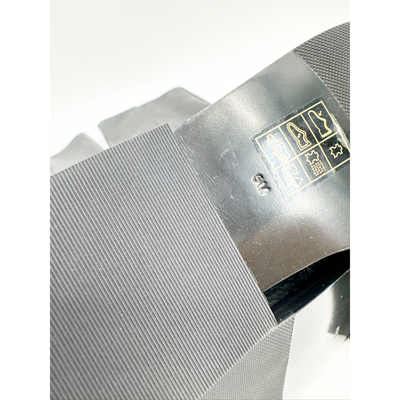 Tory Burch Brooke Black Tumbled Leather Knee High Buckle Riding Boots Size 5M thumbnail 5