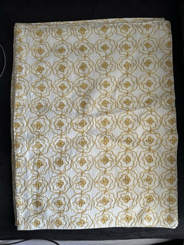 Anthropologie Placemats/Linens Set of 4 Gold Embroidered - Picture 2 of 6