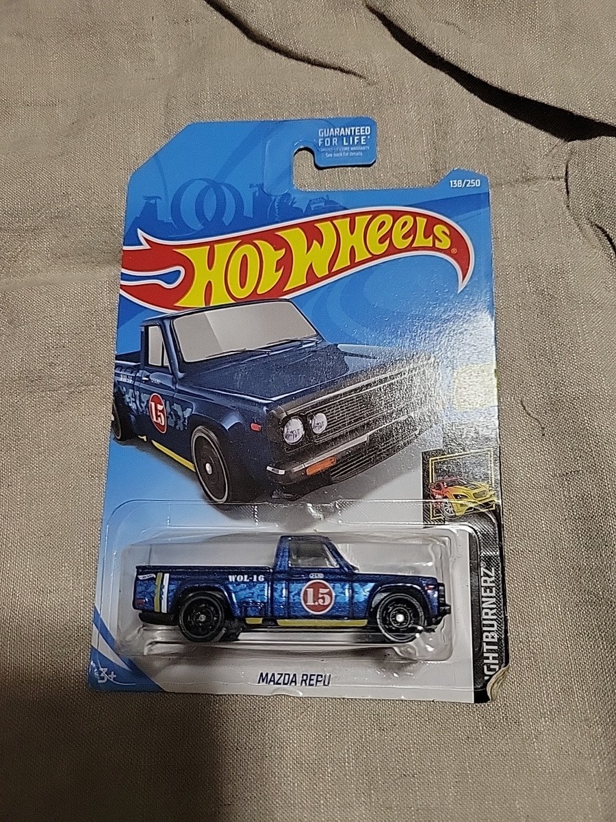 2019 Hot Wheels #138 Nightburnerz 7/10 MAZDA REPU Dark Blue w