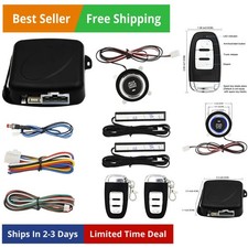 Passive Keyless Entry Car Alarm System Pke Engine Starter Push Button Vehicle... Passive Keyless Entry Car Alarm System Pke Engine Starter Push Button Vehicle...