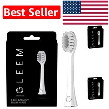 2 Count Toothbrush Replacement Brush Heads - Gentle Nylon for Superior Care