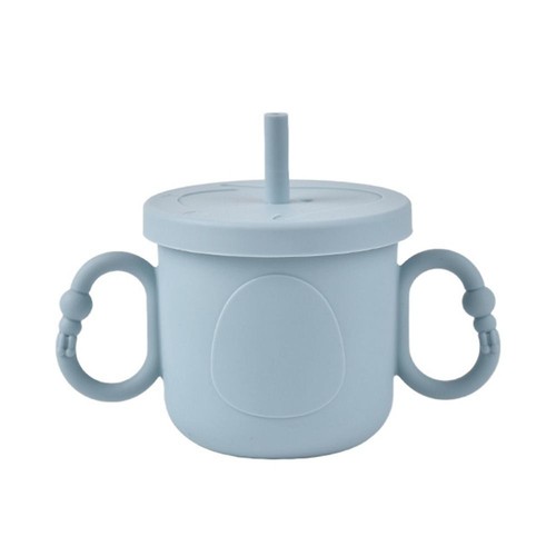 Silicone Toddler Sippy Cups Toddlers Straw Water Bottle Liquid Feed - Picture 14 of 20