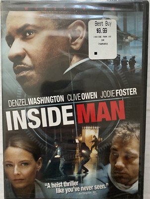NEW Inside Man DVD 2006 Heist Denzel Washington Clive Owen Spike Lee