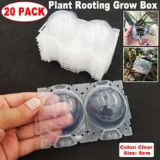 20Pcs Clear Visible Plant Root Grow Graft Balls High Pressure Propagation Boxes