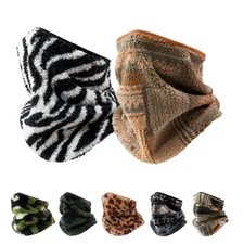 Winter Neck Gaiters Warmer Unisex with Thermal Thick Fleece for Travel Cycling