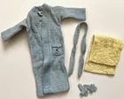 Vintage Mattel Barbie Ken Doll Terry Togs Outfit #784 Bathrobe Towel Set 1960s,