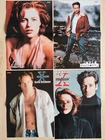 X-FILES lot of 4x A3 posters German magazines. GILLIAN ANDERSON & DAVID DUCHOVNY