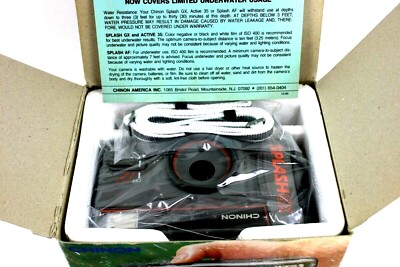 New Chinon Splash GX AF Gray Point & Shoot Weather Proof 35mm Film