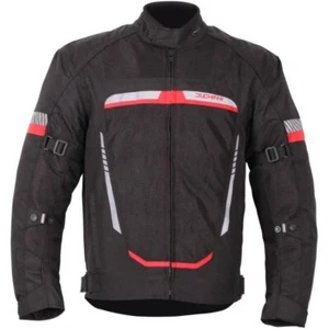 Duchinni Mistral Motorcycle Jacket Mens Summer Black Red