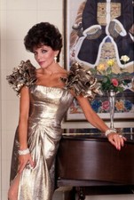 JOAN COLLINS - Large 12" x 8" Colour Portrait Photograph taken in LA Home 1983