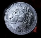 2020 South Africa Big Five Leopard 1 oz Silver Coin BU