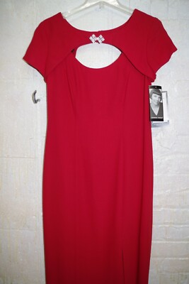 C13 Donna Ricco NWT $166 Long Party Formal Dress Red Evening Gown 6 Embellished C13 Donna Ricco NWT $166 Long Party Formal Dress Red Evening Gown 6 Embellished