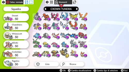 Pacchetto Pokemon Spada-Scudo Corona Tundra 60 Pokemon Leggendari 6IV + Sfere Master - Foto 1 di 12