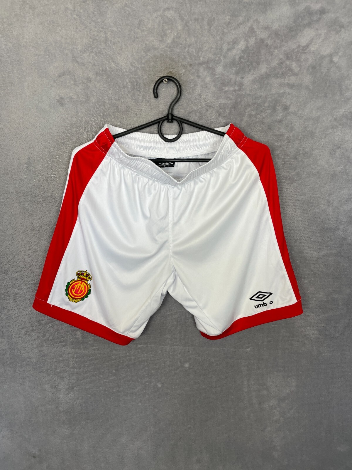 Pantalones Cortos de Fútbol Mallorca Home Blanco Umbro Poliéster Hombre Talla S