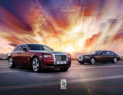Rolls Royce Ghost Softback Sales Brochure - 2016 - Afbeelding 1 van 8