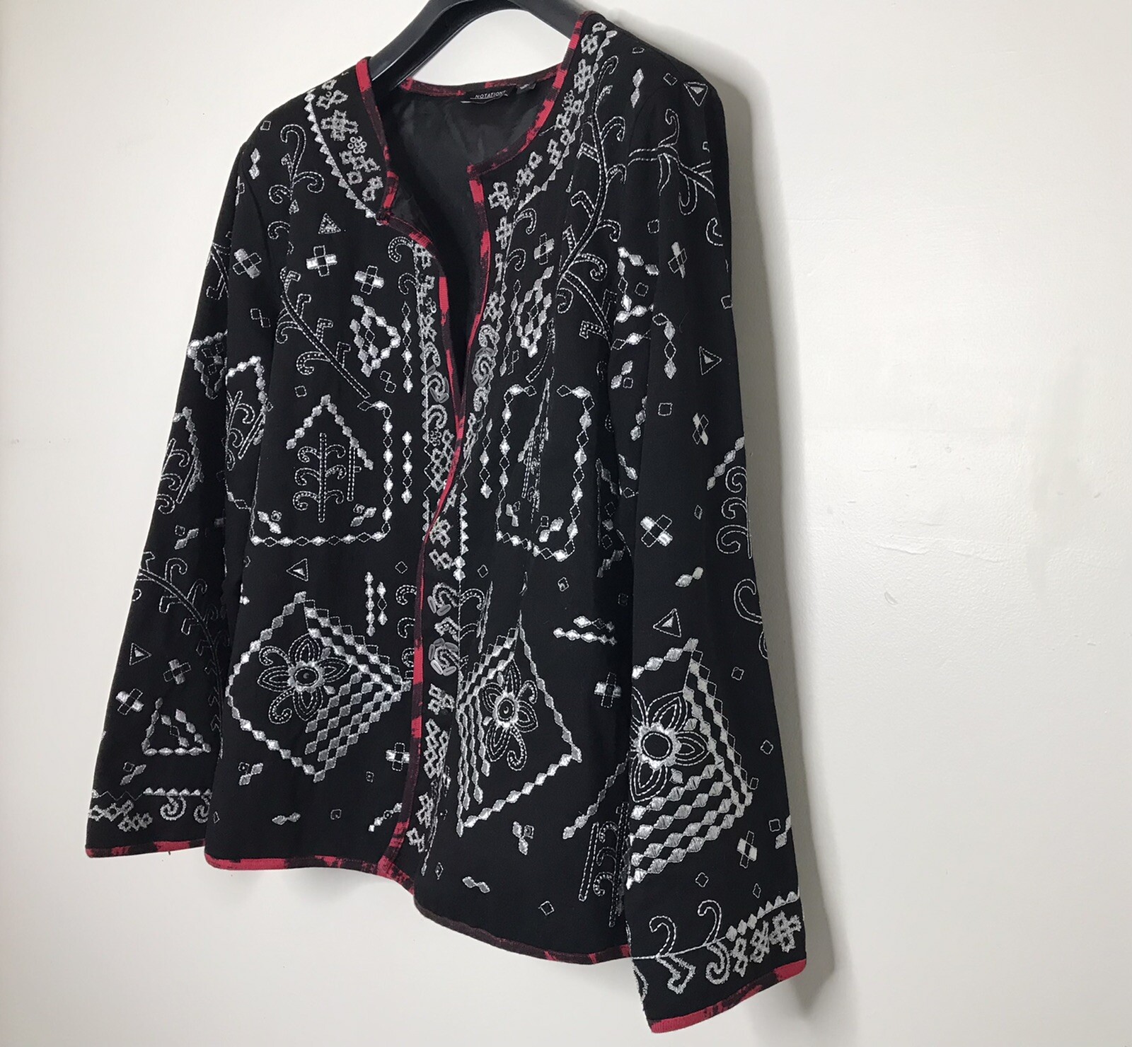 Notations women Jacket with Sequined Embroidered … - image 5
