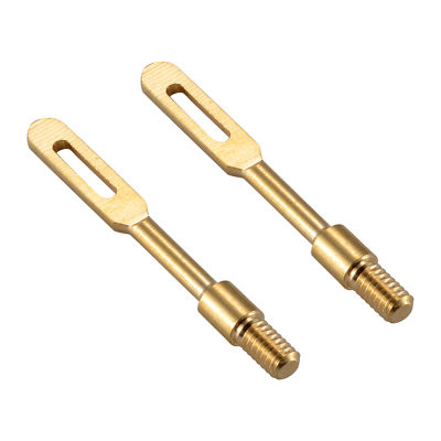 2Pcs/Lots .30 Cal Solid Brass Slotted Tips Gun Clean Patch Puller Patch Holder