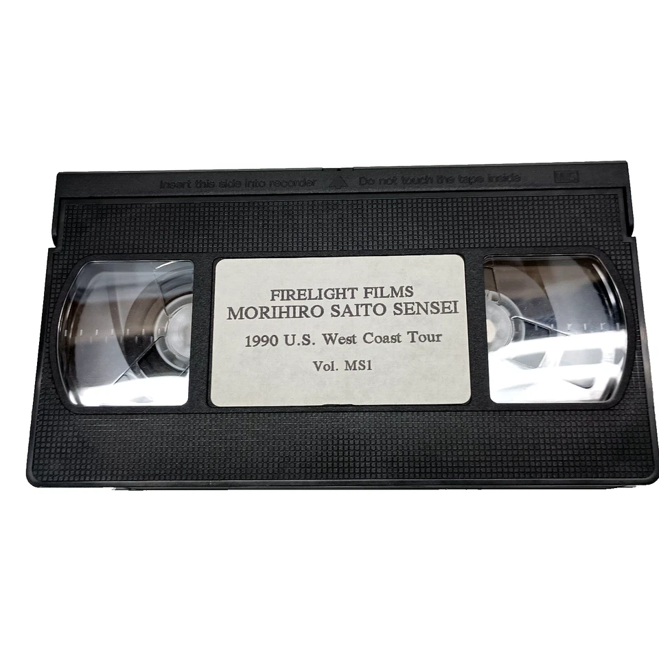 MORIHIRO SAITO SENSEI 1990 U.S. West Coast Tour Vol. MS1 FIRELIGHT FILMS VHS - Image 2 of 4