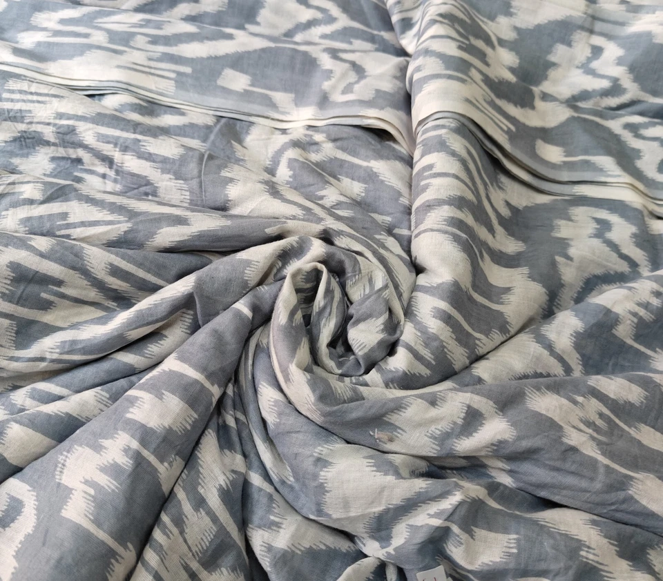 Indian Fabric Cotton Fabric By Yard Hand Block Print fabric Dressmaking Ikat Pri - Image 4 of 4