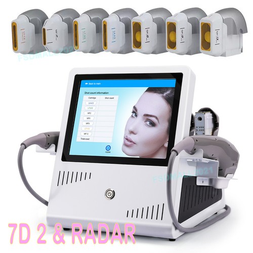 7D Hifu Anti-aging Facial Lifting Machine Body Slimming +7Pcs Cartridges Trolley - Bild 16 von 21
