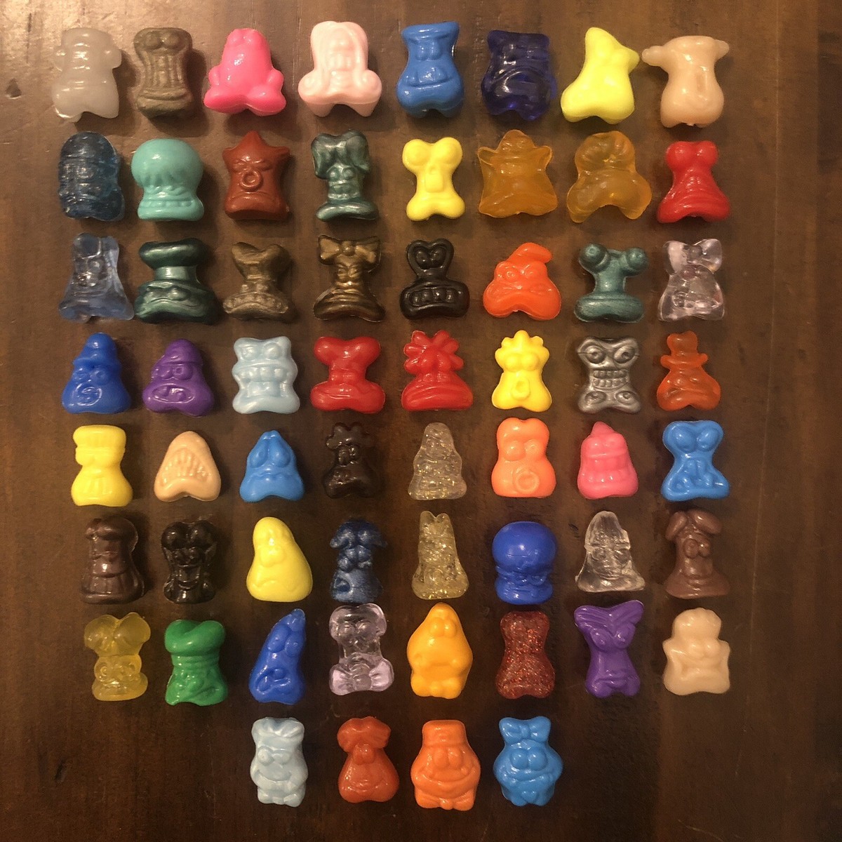 100% ORIGINAL Set of 1996 Gogos Crazy Bones with Eggy Speedy