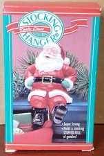 Vintage Hallmark Santa Claus Christmas Stocking Hanger Holder