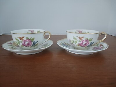 Haviland カップ&ソーサー、2人用皿セット s-l400.jpg