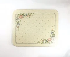 Corning COUNTER SAVER 12" x 15" Cutting Board Glass Symphony Pink Blue Flowers