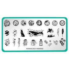 Maniology nail stamping plate MXM002 Htf, Limited Number by manufacturer