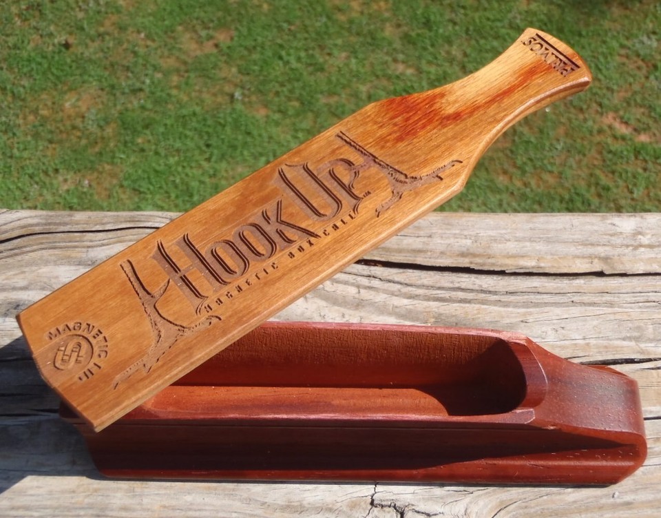 Nice Pre Owned Primos HOOK UP Solid Wood Lid WILD TURKEY CALL