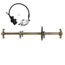 32" Complete Rear Axle Brake Assembly Go Kart ATV Quad Drift Trike DIY Rebuild