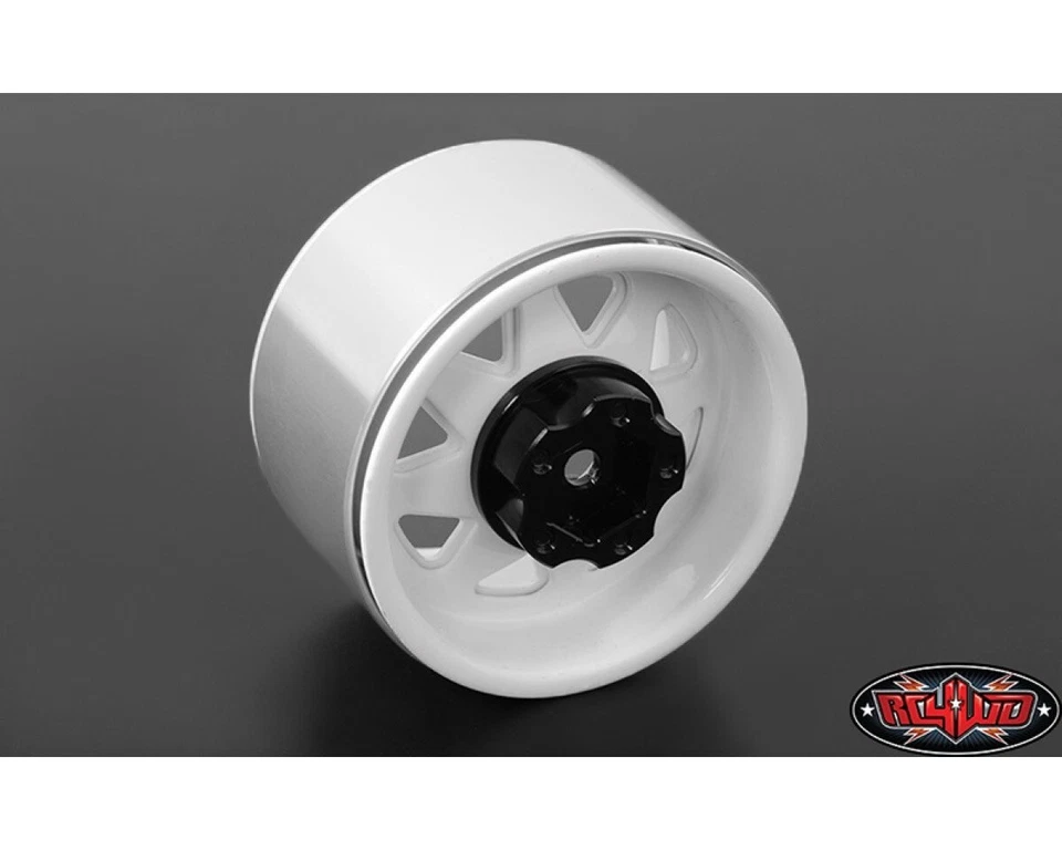 RC4WD 5 Lug Deep Dish Wagon 1.9 Steel Stamped Beadlock Wheels White RC4ZW0242  - Bild 2 von 4