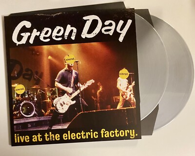 Green Day -  Live With The Electric Factory  2x12  Sliver   Vinyl LP