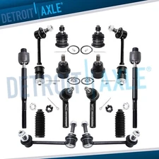 Front Upper Lower Ball Joints Tierods Sway Bars for Lexus GX470 Toyota 4Runner