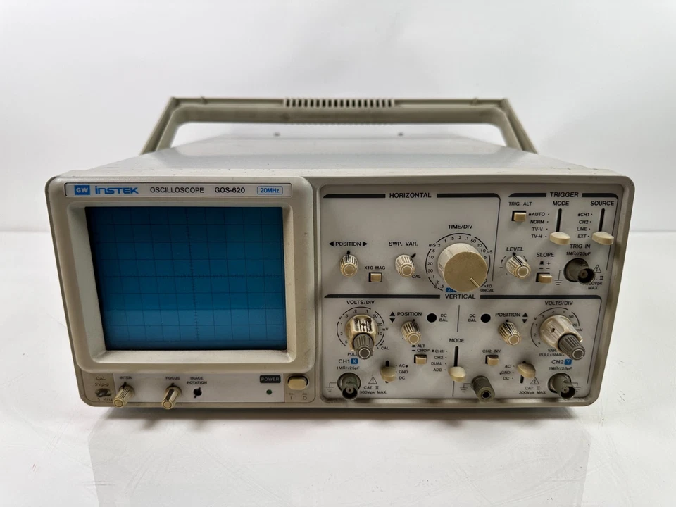 GW Instek GOS-620 20MHz 2-Channel Oscilloscope - Image 4 of 4