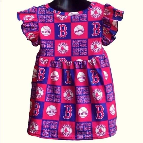 Boston Red Sox 2 piece set for toddlers/ baby girls - Image 3 of 4