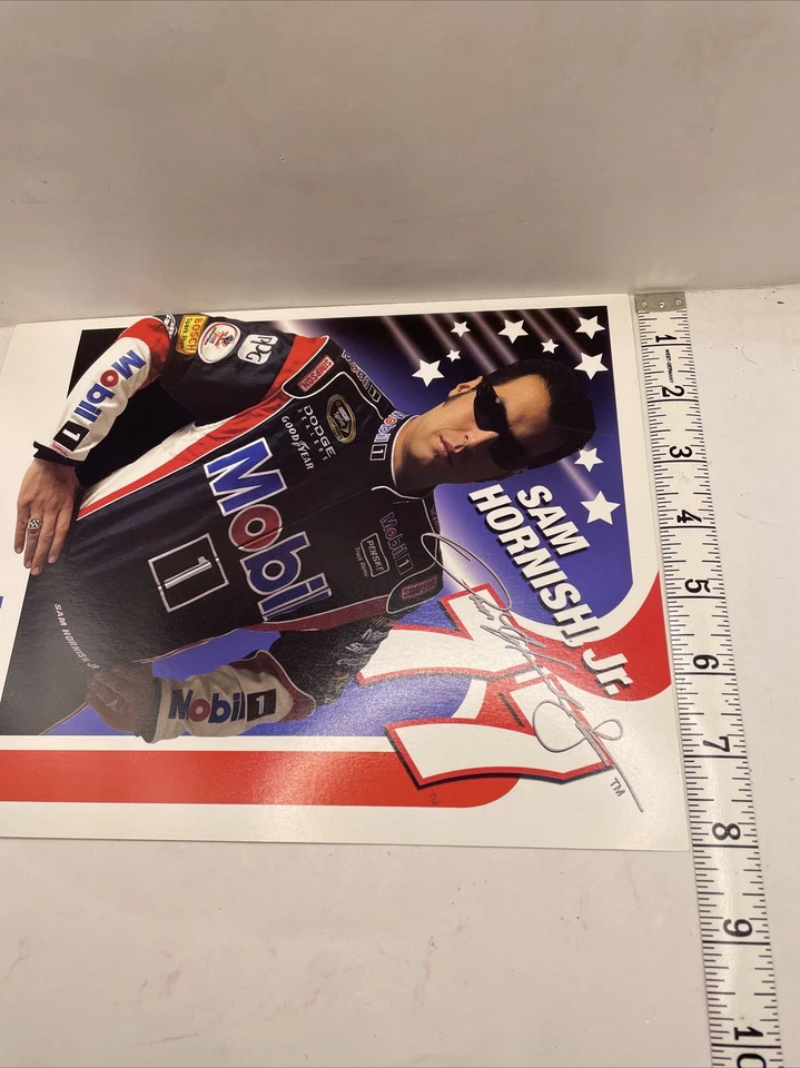 FOTO NASCAR - Sam Hornish Jr. Mobil 1 Dodge #77 Nuevo de Lote Antiguo Póster de Stock Pesado 8X10” Foto 3 de 3