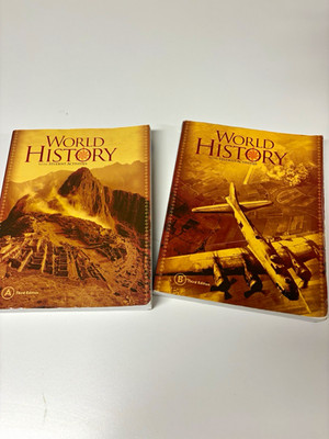 BJU Press World History 3rd Ed Student & Teacher's Ed, Activities, Tests and Key