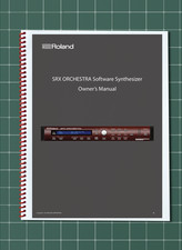 Roland SRX Orchestra Software Owners Manual User Guide 70 Pages USA Made