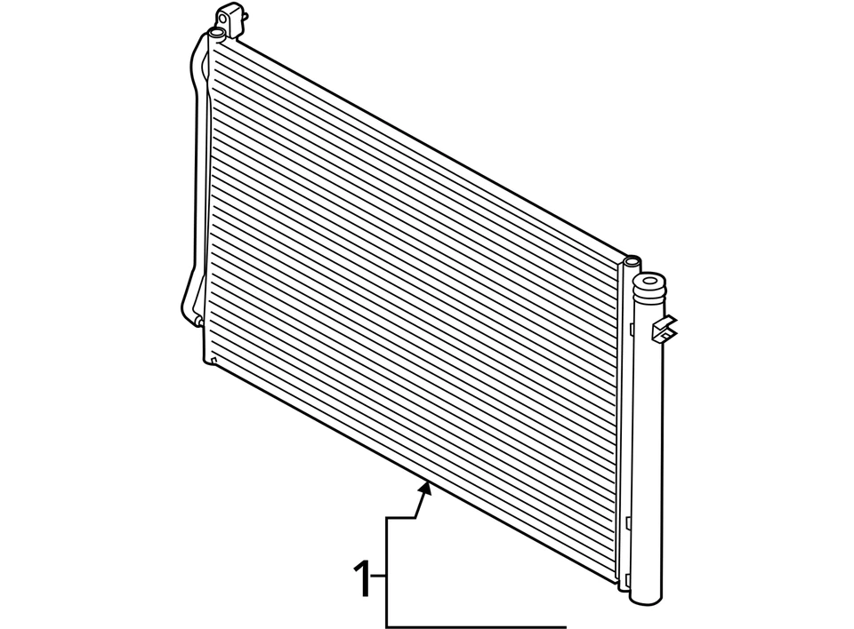 AC Condenser Rdstr sDrive28i Fits 09-16 BMW Z4 2585457 - Image 4 of 4