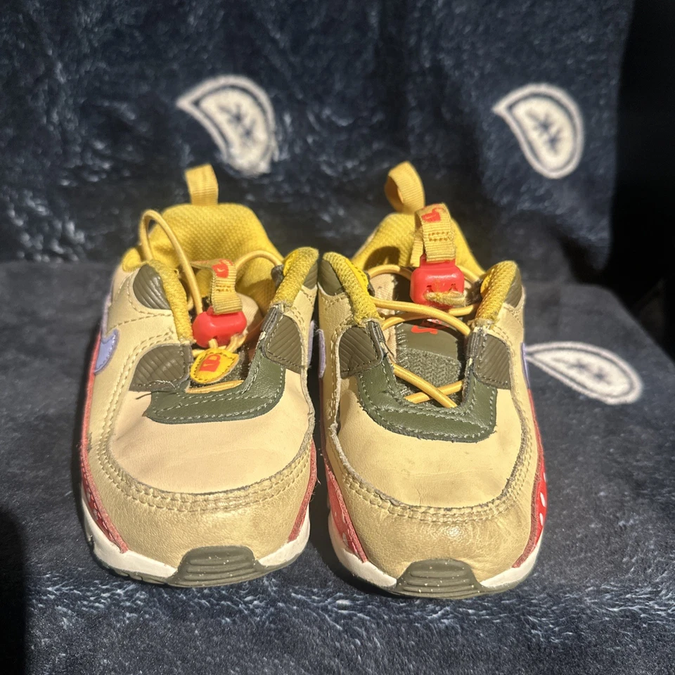 Nike Air Max 90 Toggle SE TD 'Mushroom' Toddler Shoe Size 7C - Image 3 of 4