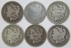 MORGAN DOLLAR $1 DOLLARS 90% JUNK SILVER U.S. MINT COIN LOT MIXED DATES (6)🌈⭐🌈