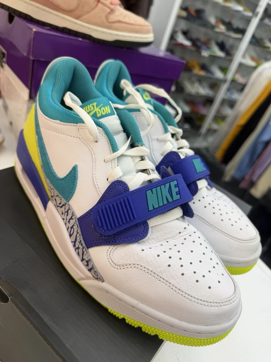 Just Don x Jordan Legacy 312 Low Neon Aquamarine for Sale