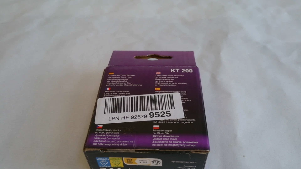 Technotrade Technoline KT 200 - Timer Digitale Da Cucina Argento Strumenti - Immagine 4 di 4