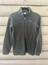 Columbia Youth Large 14/16 Benton Springs Full Zip Fleece Jacket Charcoal Grey