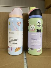 Owala 32oz FreeSip Picnic Prep and Cat Collage Bottle Urban Outfitters Exclusive