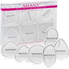 SHANY Stay Jelly Silicone Sponge Set - Clear & Non-Absorbent Makeup CLEAR 