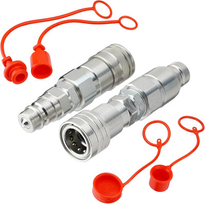 1/2'' Flat Face ISO 16028 to Ag ISO 5675 Pioneer Style Hydraulic Quick Connect Co