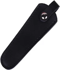 Leather Scissors Pouch Hairdressing Scissor Holder Case Bag for Home Black 